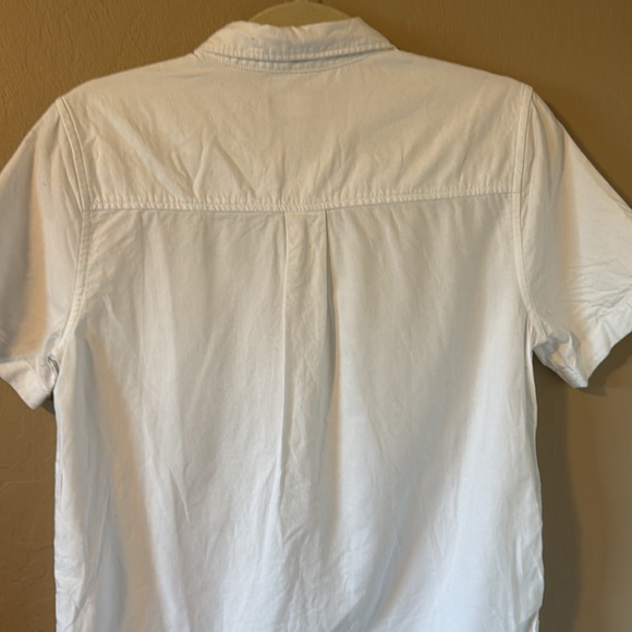 Place Boys White Cotton Short Sleeve Button Down Shirt Size 16 XXL - Picture 6 of 13
